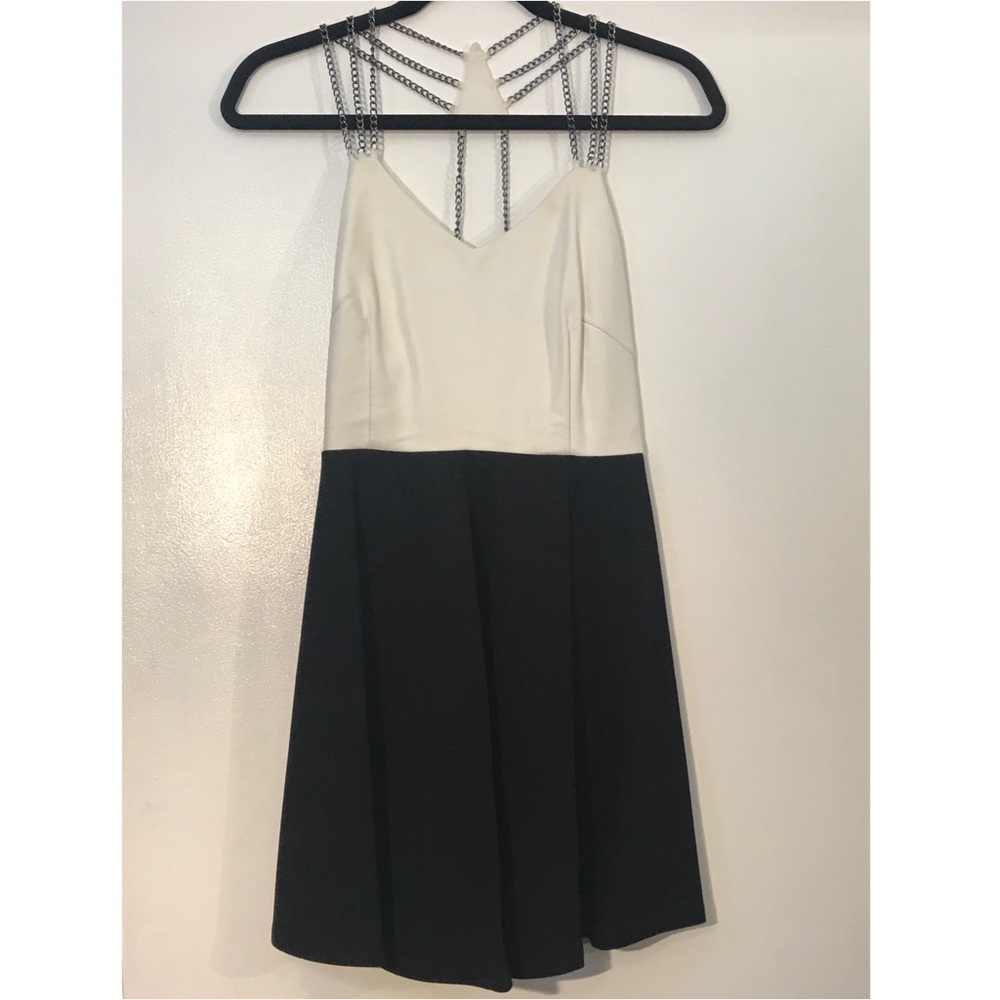 White/Black Mini Dress